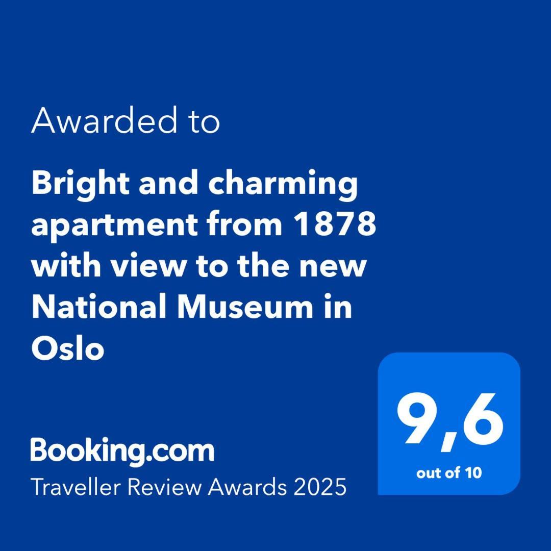 Bright And Charming Apartment From 1878 With View To The New National Museum In Oslo Exterior photo